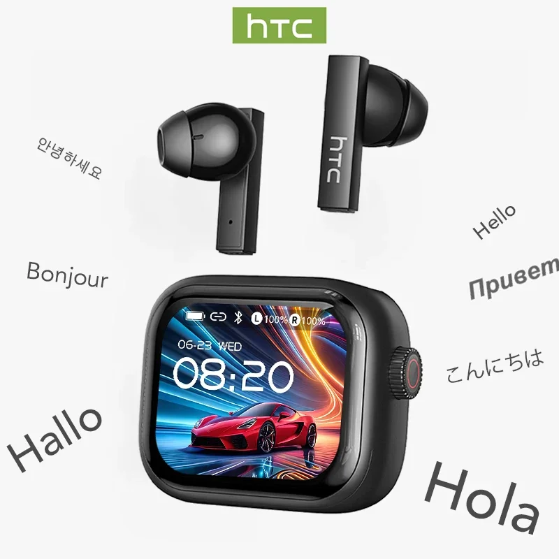 Tws Earbuds Bluetooth 5.3 - [Ultra HD-scherm] HTC NE40-oortelefoon Bluetooth V6