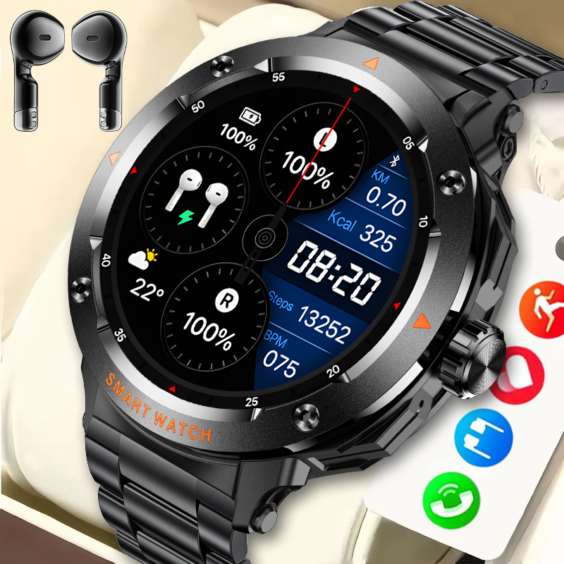 Tws Earbuds Bluetooth 5.3 - LUIK Nieuw 2-in-1 smartwatch met hoofdtelefoon