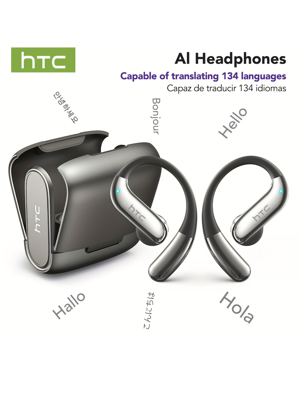 Headphones - Open oor Bluetooth-hoofdtelefoon HTC 30-uurs afspelen