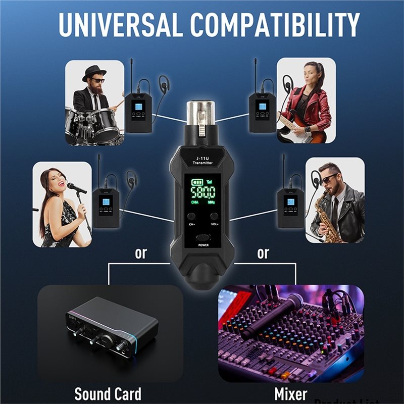 J-11U Draadloze In-Ear Monitor - In Ear Monitors For Singers recensie en prijs