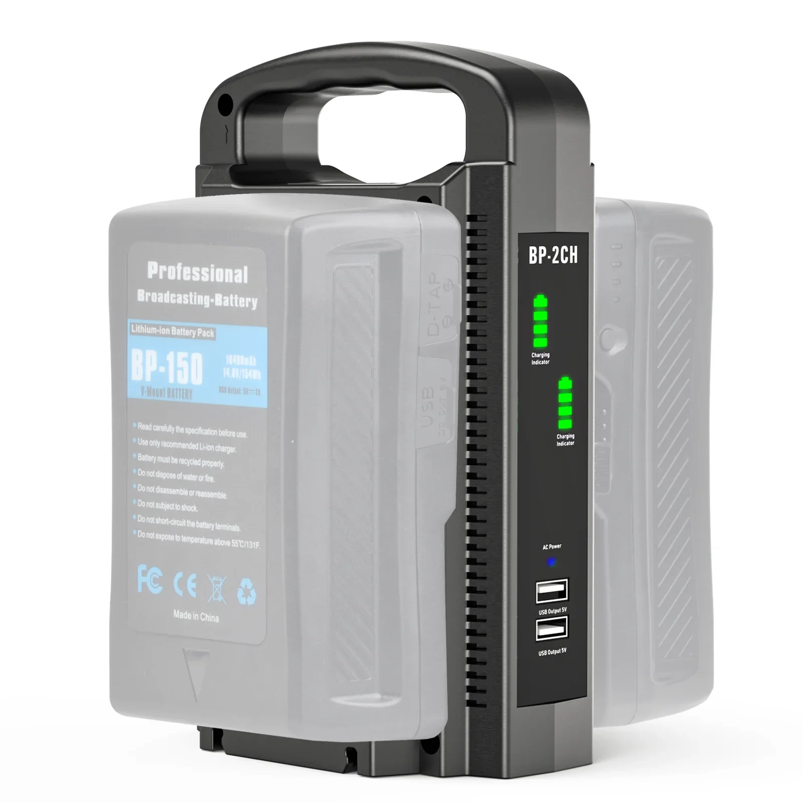 SWZY BP-2CH V-mount batterijla - Drones recensie en prijs