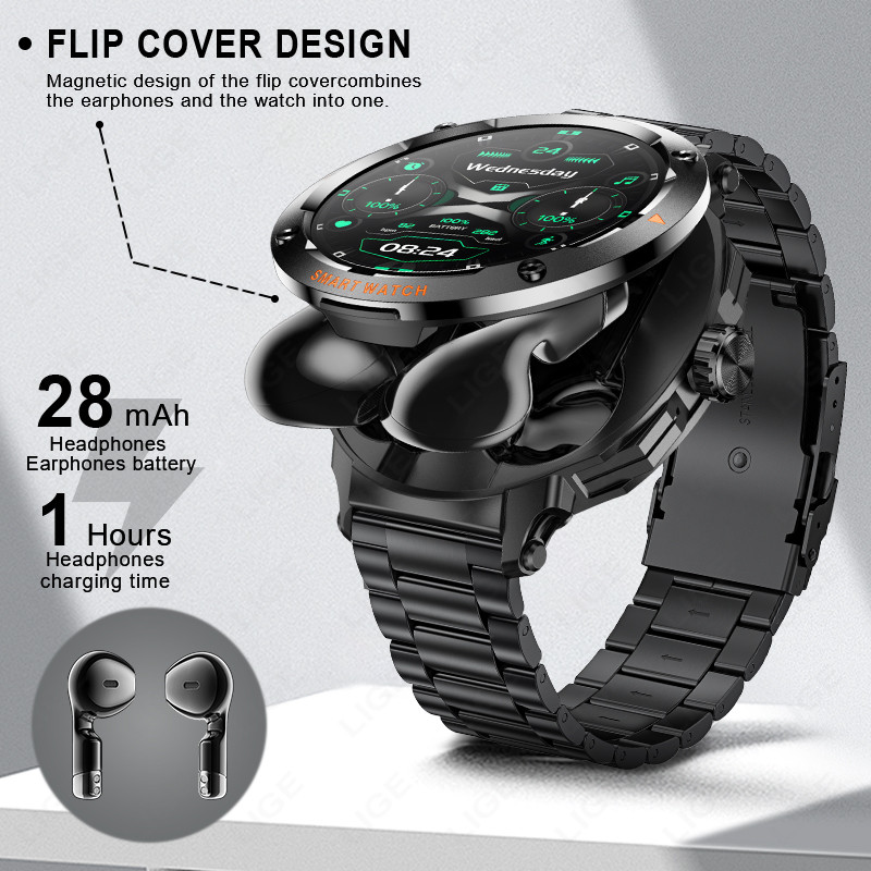LUIK Nieuw 2-in-1 smartwatch m - Tws Earbuds Bluetooth 5.3 recensie en prijs