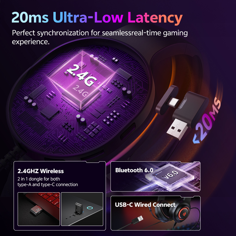 QCY Heroad V200 Gaming Headset - Gaming Headset With Mic Rgb recensie en prijs