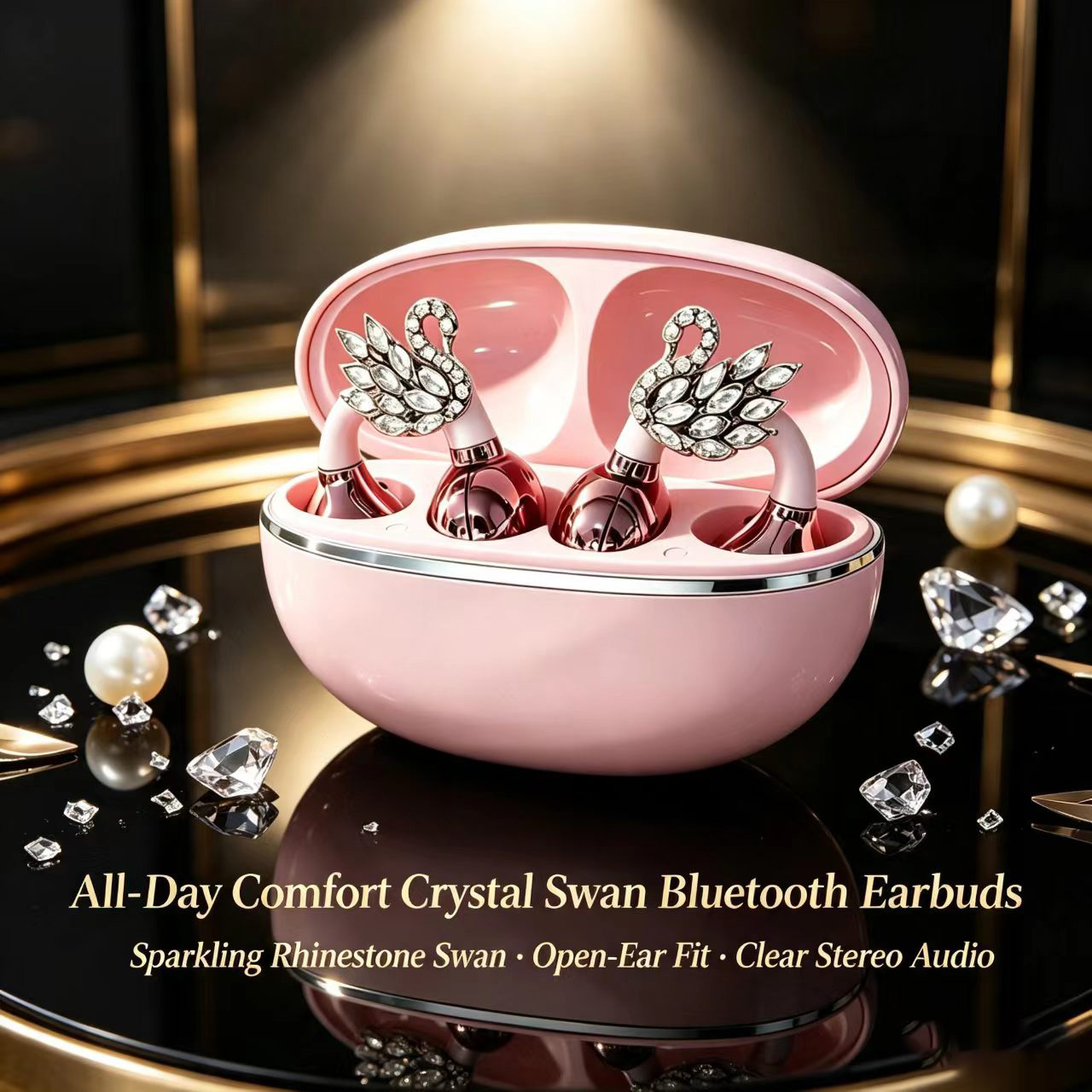 Fashion Swan Clip-on Bluetooth - Type C Wired Earphones With Mic recensie en prijs