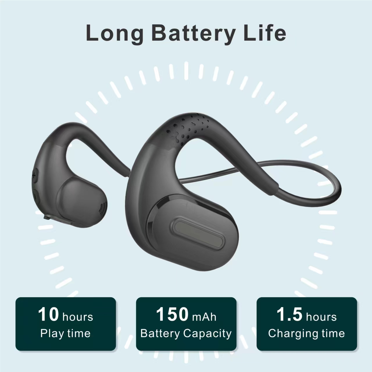 Open-ear hoofdtelefoon met luc - Open Ear Air Conduction Headphones recensie en prijs
